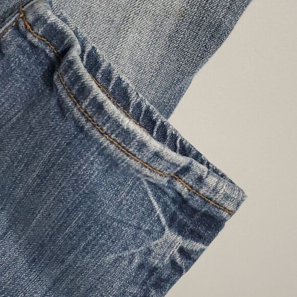 Vigoss Studio jeans women's size 7 / 8 blue The Ritz cropped skinny holes - Picture 13 of 16